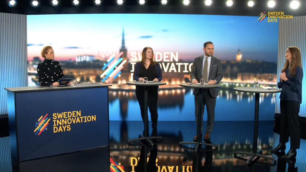 Panel discussion in the Sweden Innovation Days studio